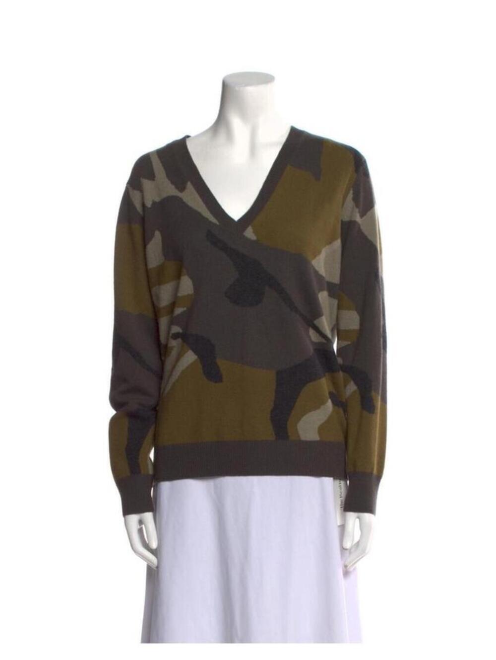 Burberry 100% Cashmere Camoflauge Sweater see description